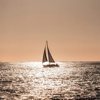 Sailboat at sunset